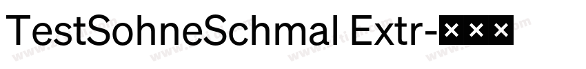 TestSohneSchmal Extr字体转换